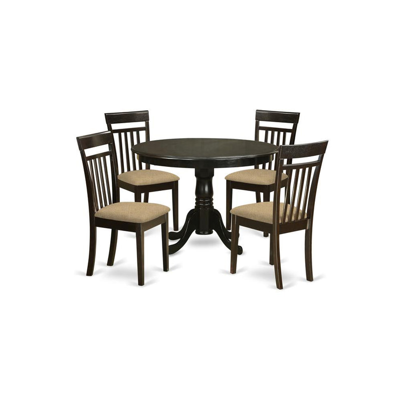 HLCA5-CAP-C 5 Pc Kitchen nook Dining set-Kitchen Dining nook-and 4 Kitchen Chairs