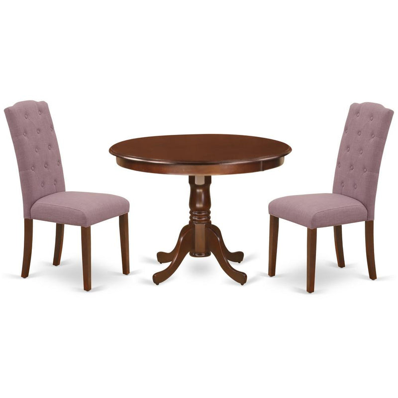 Dining Room Set Mahogany, HLCE3-MAH-10