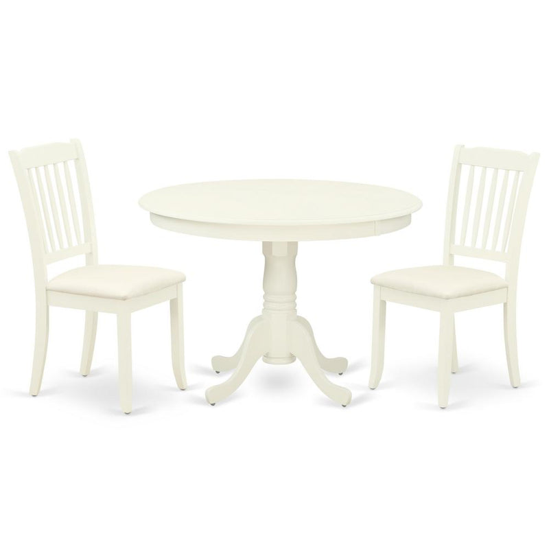 Dining Room Set Linen White, HLDA3-LWH-C