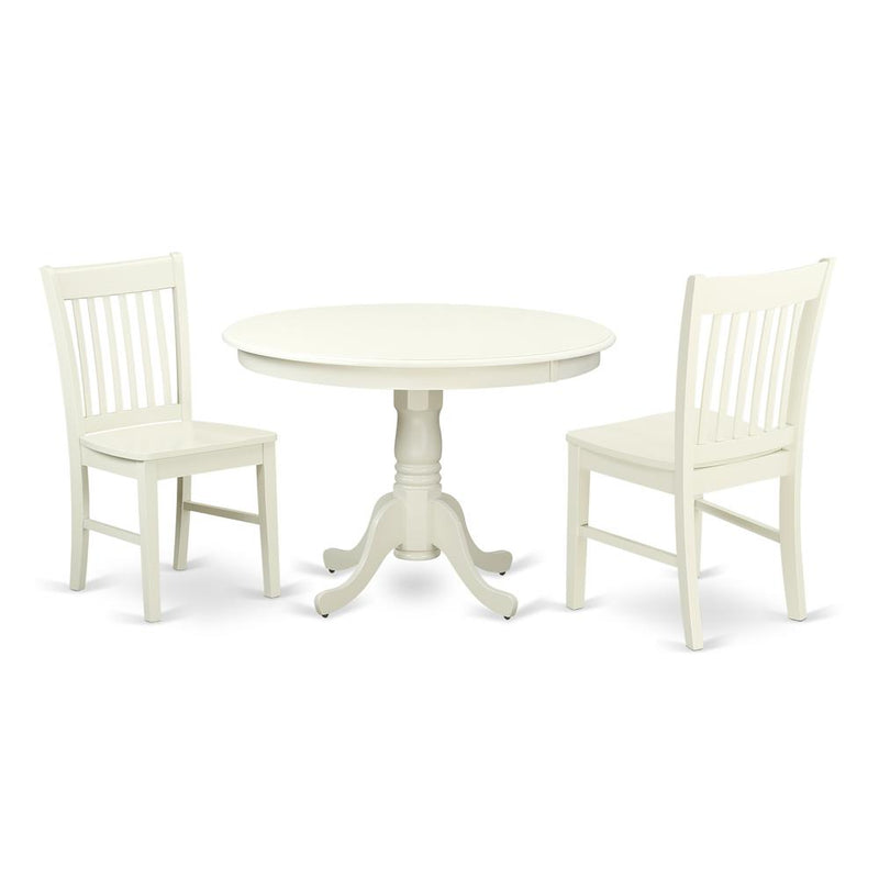 Dining Room Set Linen White, HLNO3-LWH-W