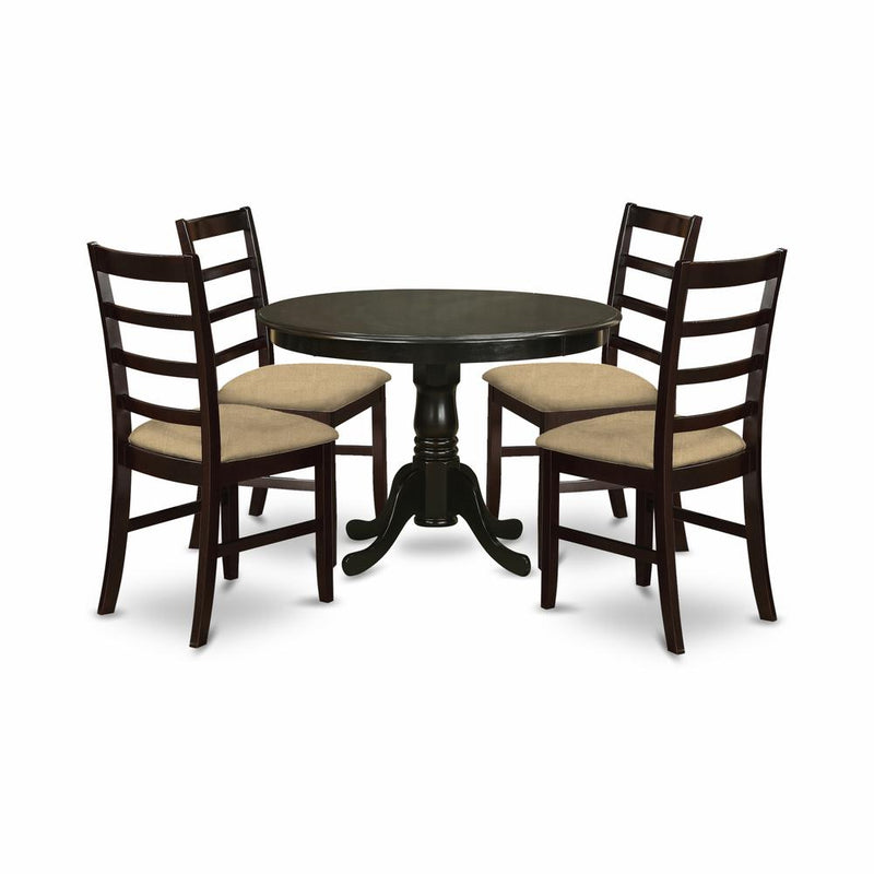 HLPF5-CAP-C 5 PC small Kitchen Table set-Dining Table and 4 Kitchen Chairs.