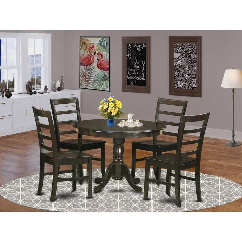 5  PC  small  Kitchen  Table  set-Kitchen  Table  and  4  Dinette  Chairs.