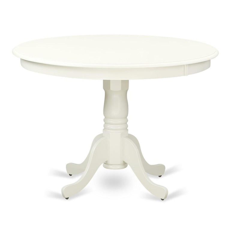 Hartland  Table  42"  diameter  Round    Table  -Linen  White  Finish