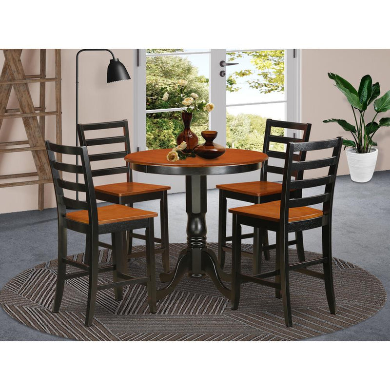 5  Pc  counter  height  Dining  room  set-pub  Table  and  4  Dining  Chairs.