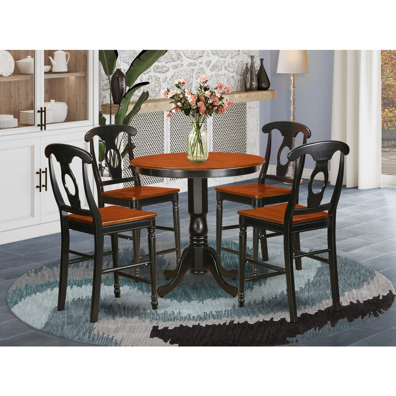 5  Pc  counter  height  set  -  high  Table  and  4  Kitchen  Dining  Chairs.