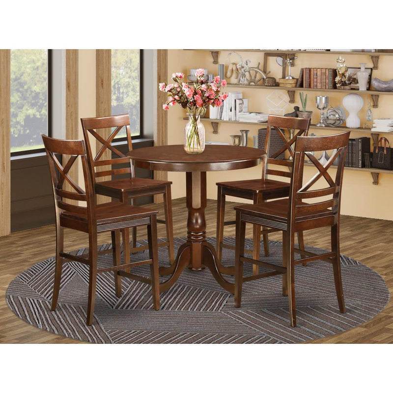 5  PC  counter  height  Dining  room  set-pub  Table  and  4  Dining  Chairs.