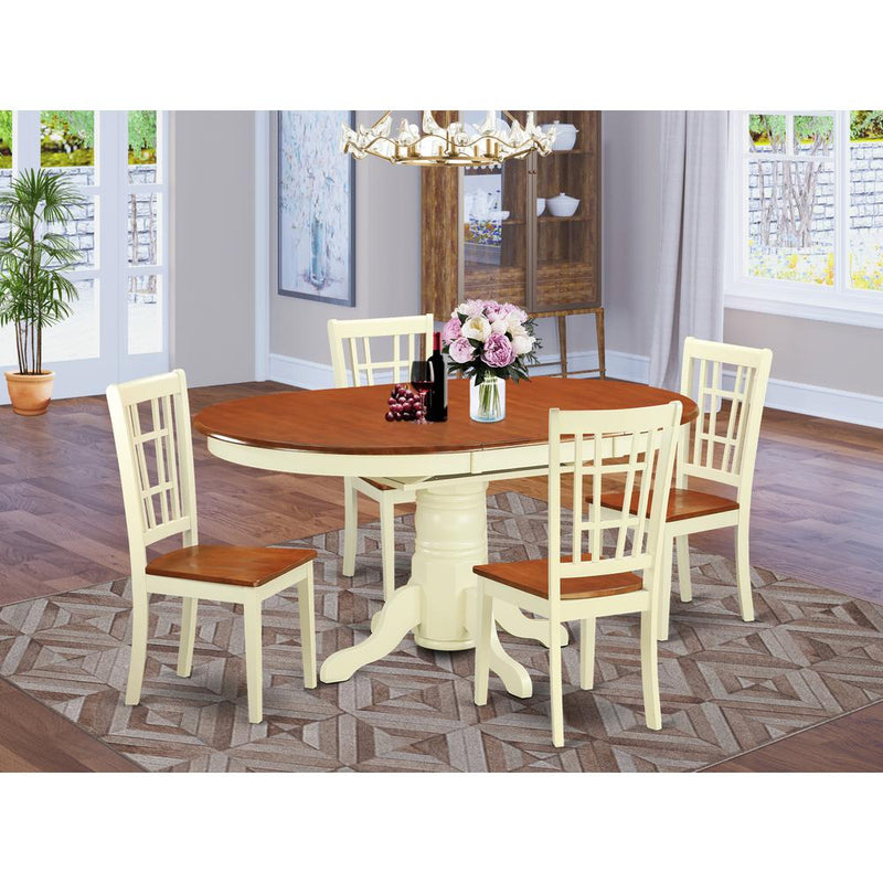 5  PcKitchen  Table  set  for  4-Dining  Table  and  4  Kitchen  Dining  Chairs