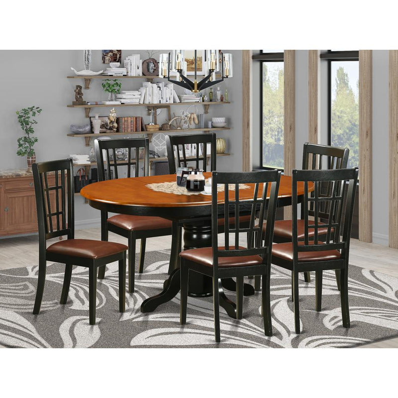 7  PC  Dining  room  set-Dining  Table  and  6  Wooden  Kitchen  Chairs