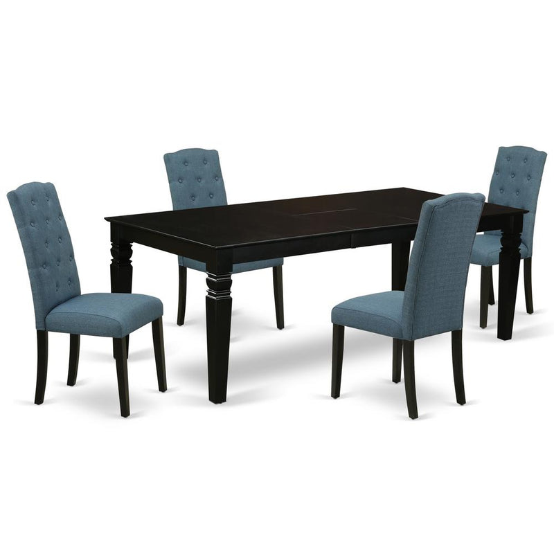 Dining Room Set Black, LGCE5-BLK-21