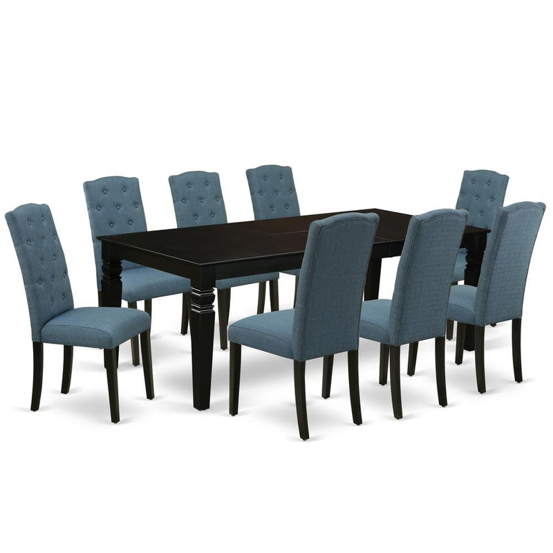 Dining Room Set Black, LGCE9-BLK-21