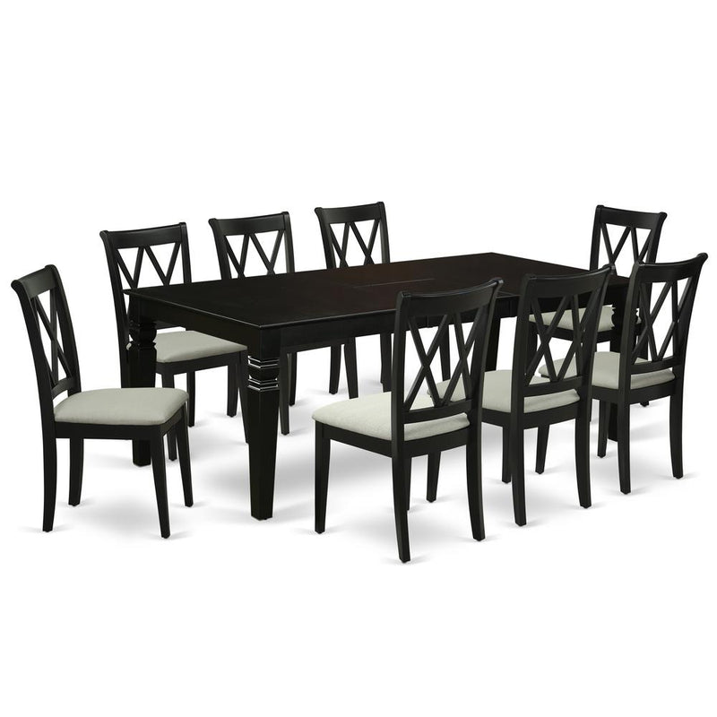 Dining Room Set Black, LGCL9-BLK-C