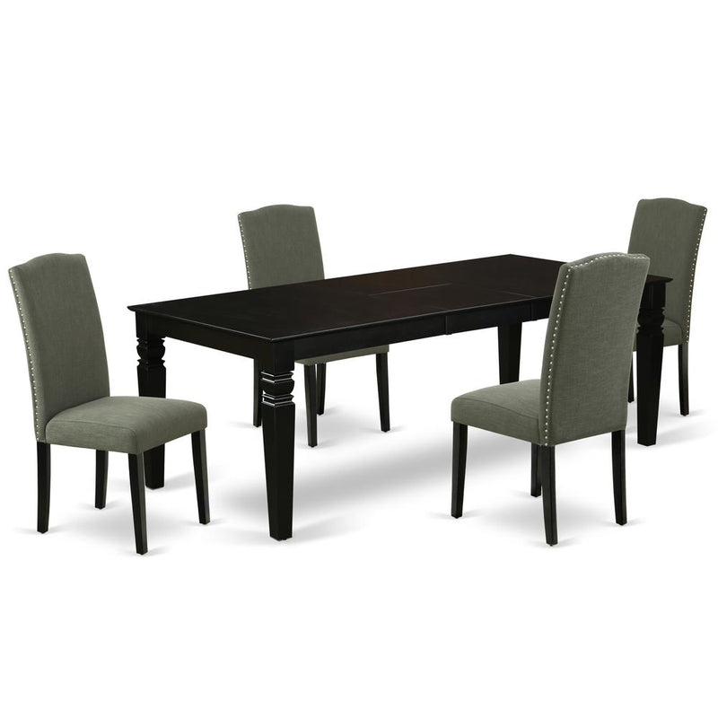 Dining Room Set Black, LGEN5-BLK-20