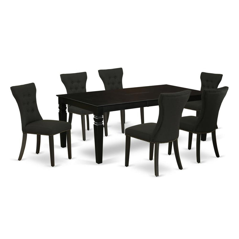 Dining Room Set Black, LGGA7-BLK-24