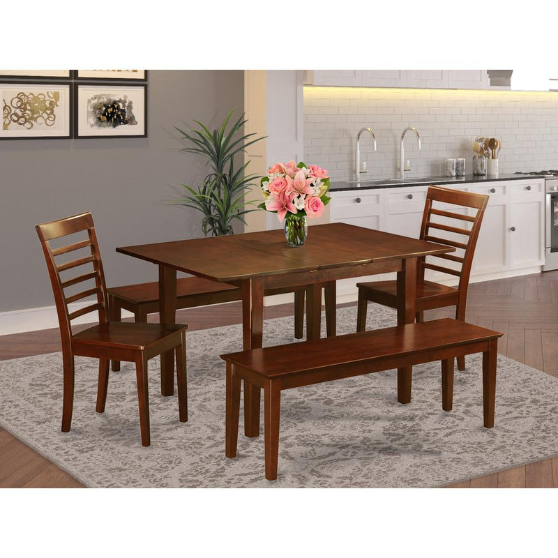 5  Pc  small  Kitchen  Table  set-small  Tables  and  2  Kitchen  Chairs  and  2  Benches