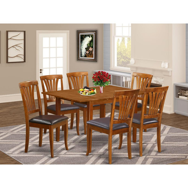 7  Pc  dinette  set  for  small  spaces-Kitchen  Tables  and  6  Dining  Chairs