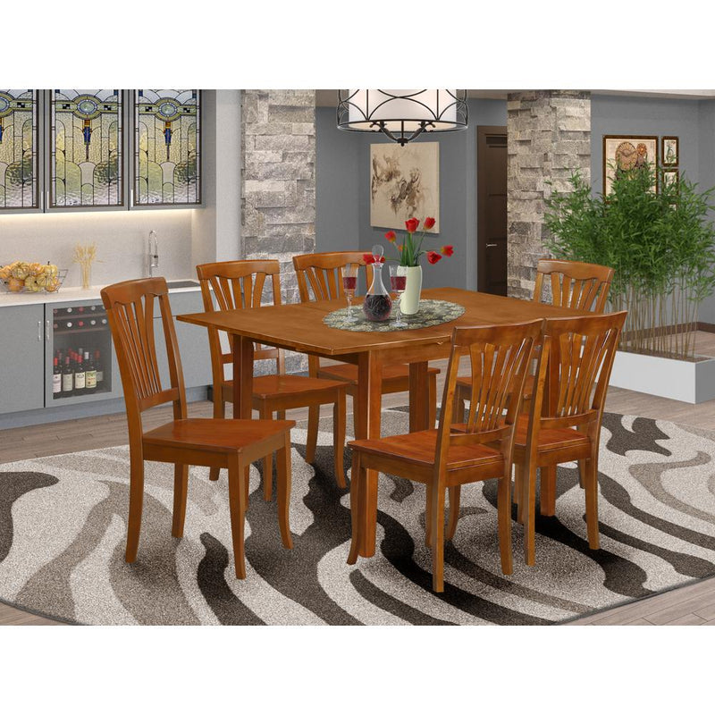 7  Pc  Kitchen  nook  Dining  set-small  Dining  Tables  and  6  Kitchen  Chairs