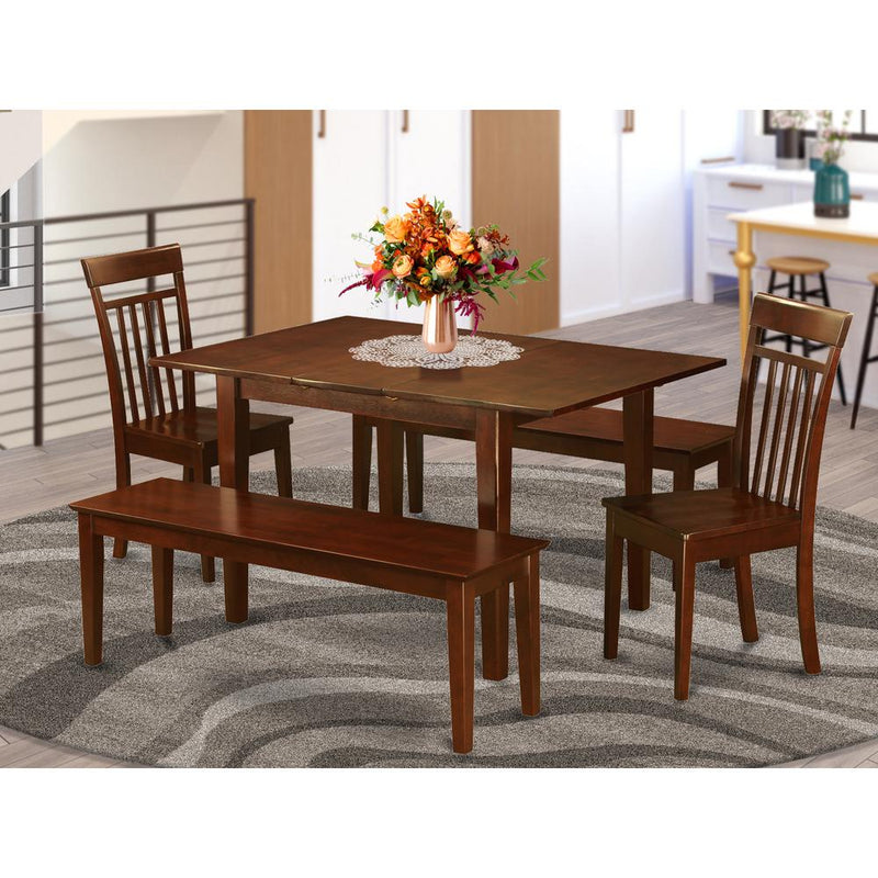 5  Pc  dinette  set  for  small  spaces-Tables  and  2  Chairs  for  Dining  room  and  2  Benches