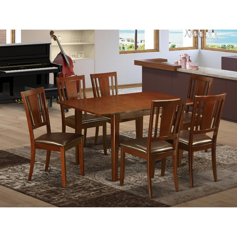 7  Pc  Kitchen  nook  Dining  set-Kitchen  Table  and  6  Dining  Chairs