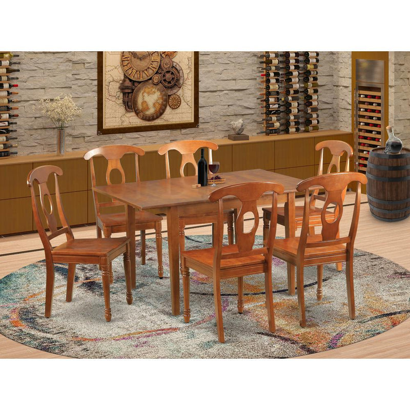 7  Pc  Kitchen  nook  Dining  set-small  Table  and  6  Dining  Chairs