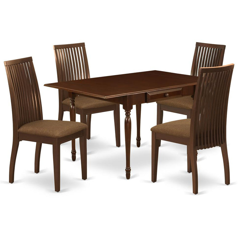 Dining Room Set Mahogany, MZIP5-MAH-C