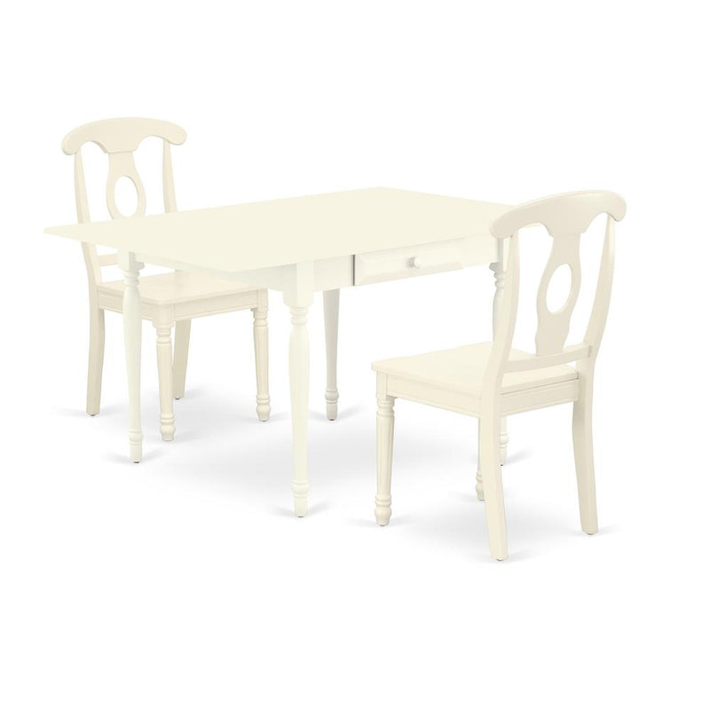 Dining Room Set Linen White, MZKE3-LWH-W