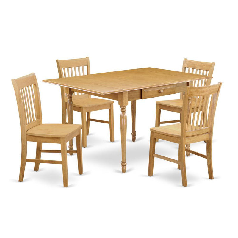 Dining Room Set Oak, MZNO5-OAK-W