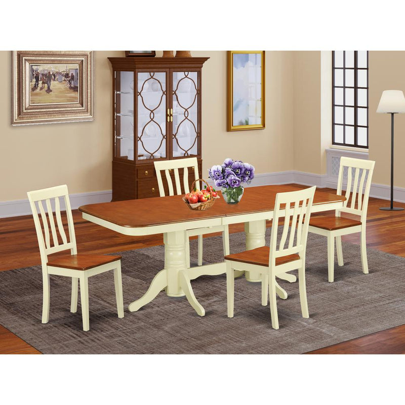 5  PcKitchen  nook  Dining  set  -  Dining  Table  and  4  Kitchen  Chairs