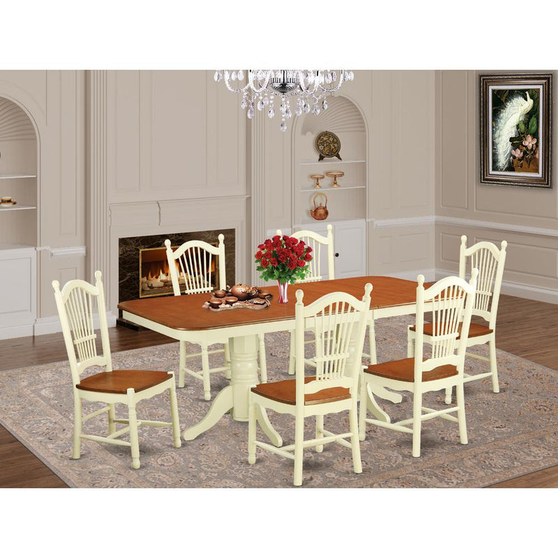 7  Pc  Dining  room  set  -Kitchen  Table  and  6  Dining  Chairs