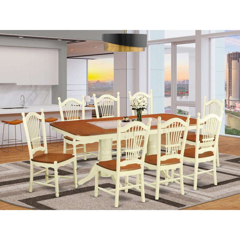 9  PcKitchen  Table  set  -Small  Kitchen  Table  and  8  Dining  Chairs