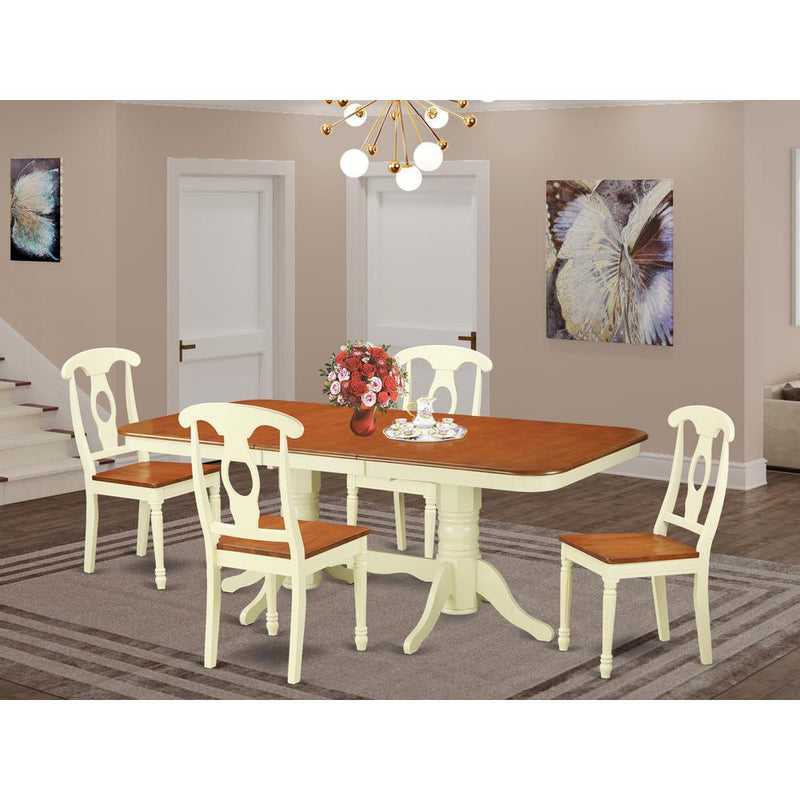 5  Pc  Dining  room  set  for  4-Dining  Table  with  Leaf  and  4  Chairs  for  Dining