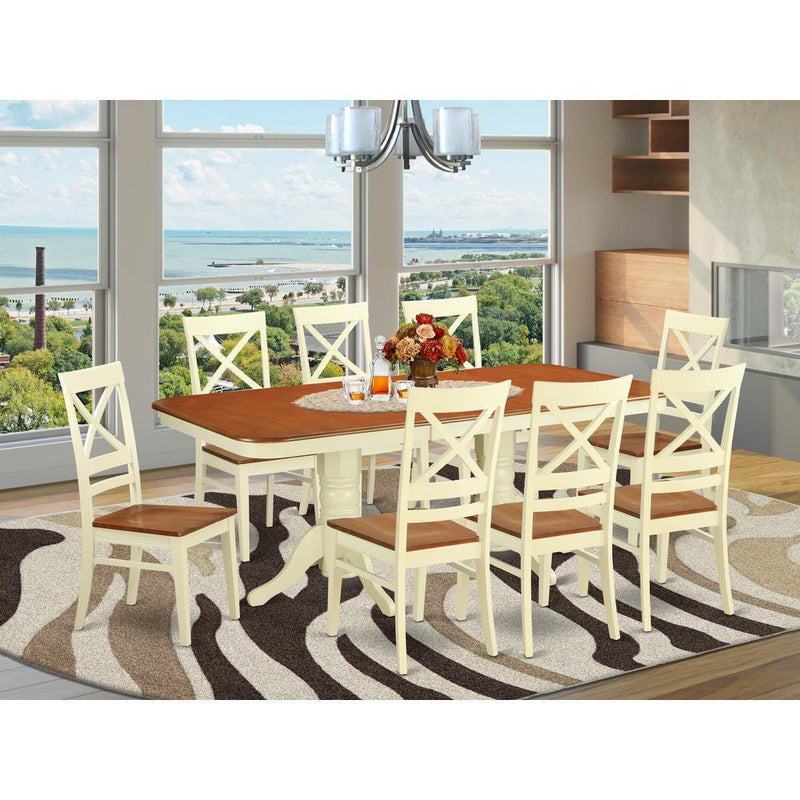 9  PC  Dining  room  set  for  8-  Dinette  Table  and  8  Dining  Chairs