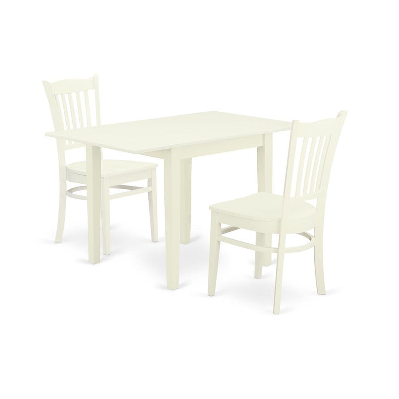 Dining Room Set Linen White, NDGR3-LWH-W