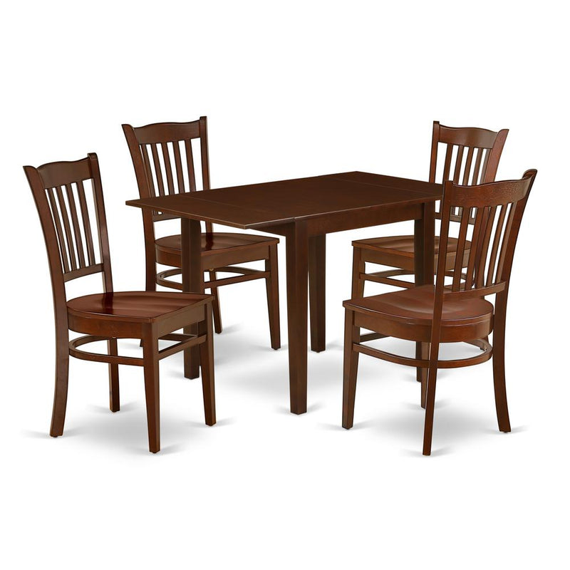 Dining Room Set Mahogany, NDGR5-MAH-W