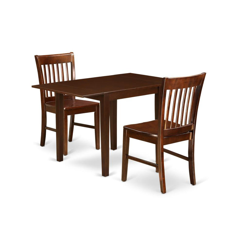 Dining Room Set Mahogany, NDNO3-MAH-W