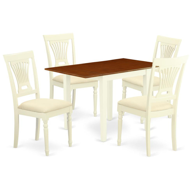 Dining Room Set Buttermilk & Cherry, NDPL5-WHI-C