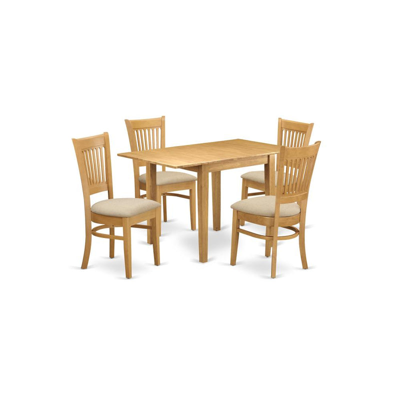 Dining Room Set Oak, NDVA5-OAK-C