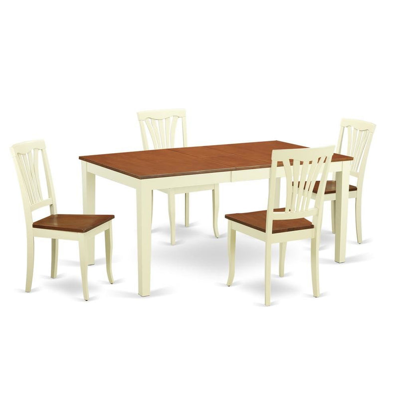 5  Pc  dinette  set  for  4-Dinette  Table  and  4  Kitchen  Dining  Chairs