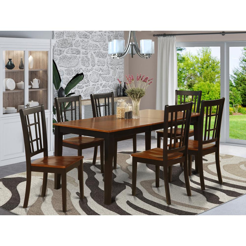 7  Pc  formal  Dining  room  set-Dining  Table  and  6  Chairs  for  Dining  room