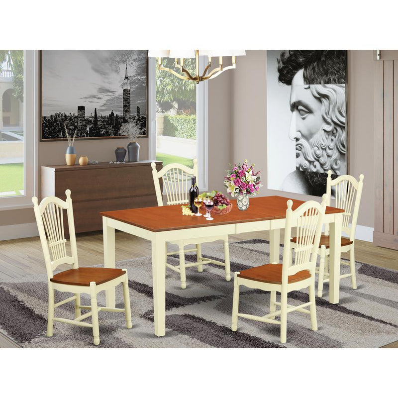 5  Pc  Dining  room  set  -  Dinette  Table  and  4  Kitchen  Dining  Chairs