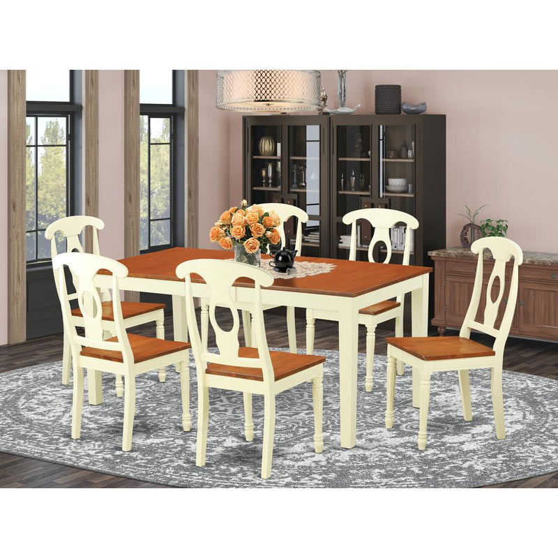 7  PC  Dining  room  sets  -Kitchen  dinette  Table  and  6  Kitchen  Chairs