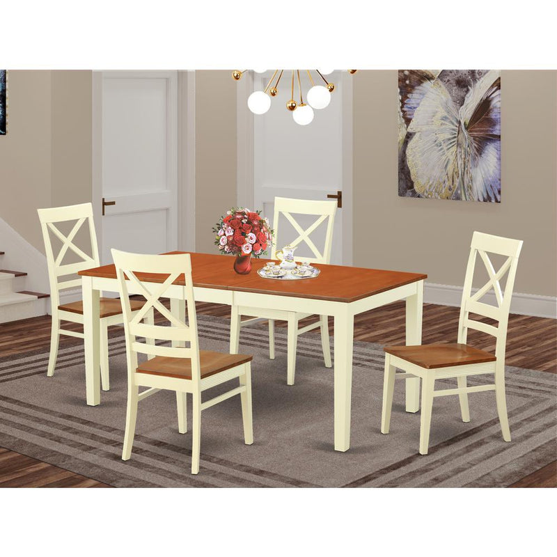 5  Pc  Dinette  set  for  4-Kitchen  Table  and  4  Dining  Chairs