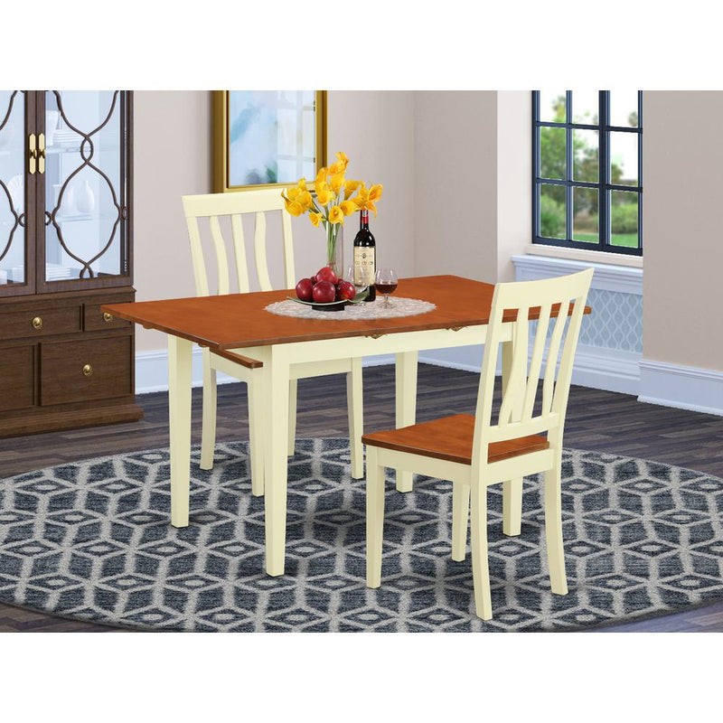 3  PC  dinette  set  for  2-Dining  Table  and  2  Dining  Chairs