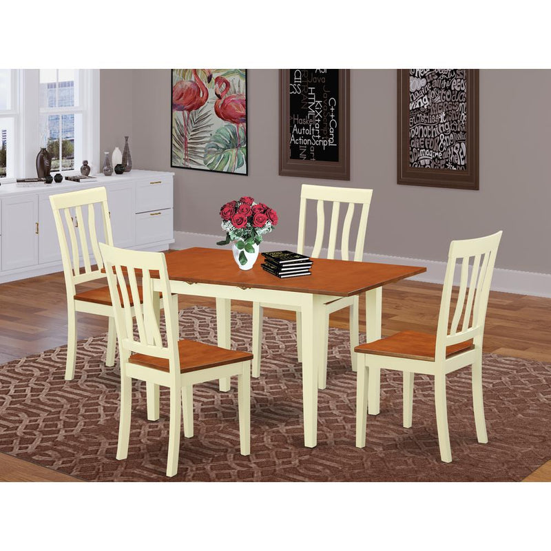 5  PcKitchen  dinette  set  -  Dinette  Table  and  4  Dining  Chairs