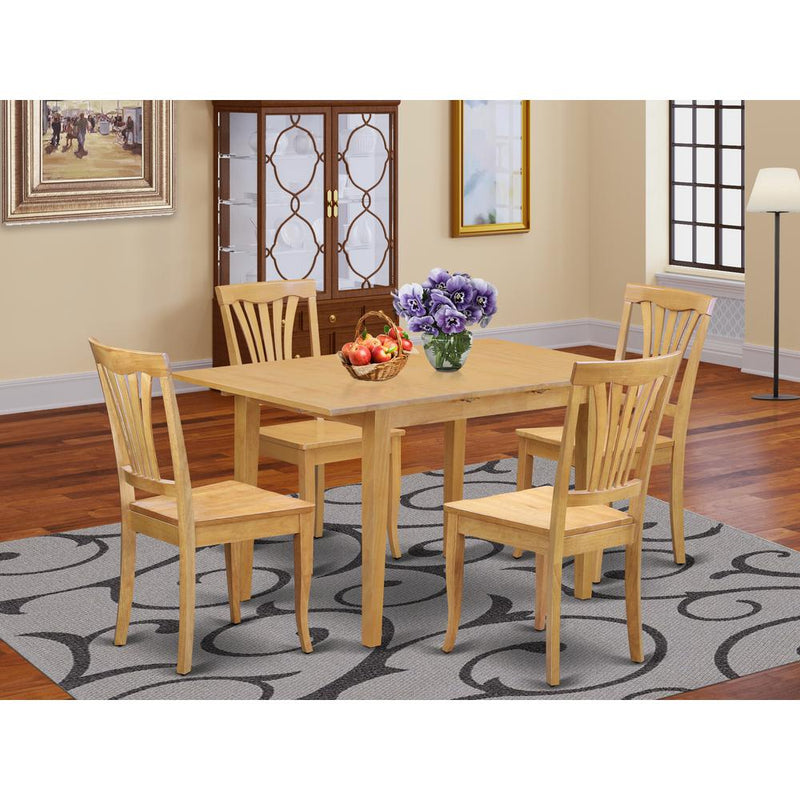 5  PcTable  and  chair  set  -  Dining  Table  for  small  spaces  and  4  Dining  Chairs