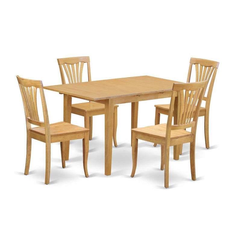 5  PcTable  and  chair  set  -  Dining  Table  for  small  spaces  and  4  Dining  Chairs