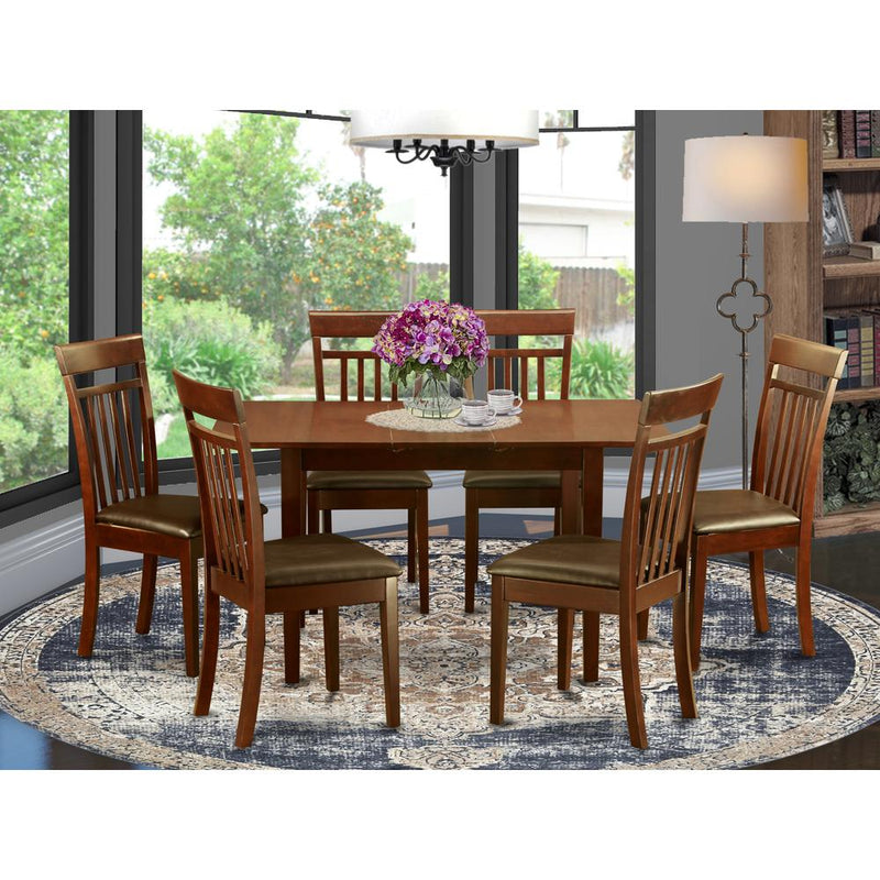 7  Pc  Small  dinette  set  for  small  spaces  -Table  and  6  Dining  Table  Chairs