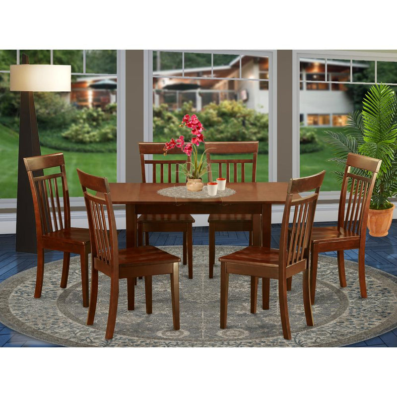 7  Pc  Small  Kitchen  nook  Dining  set  -T  able  and  6  Chairs  for  Dining  room