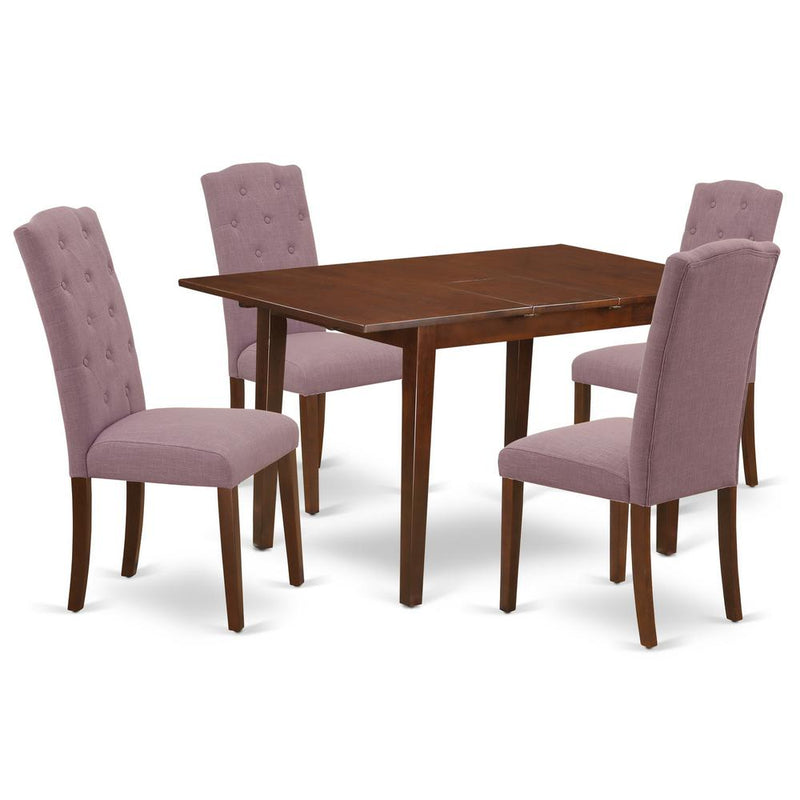 Dining Room Set Mahogany, NOCE5-MAH-10