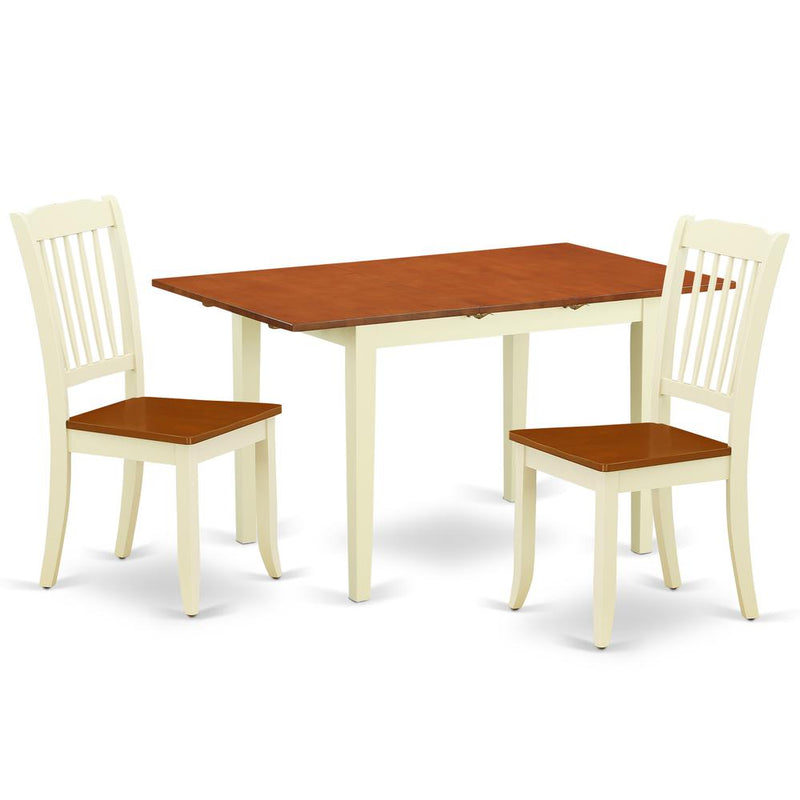 Dining Room Set Buttermilk & Cherry, NODA3-BMK-W