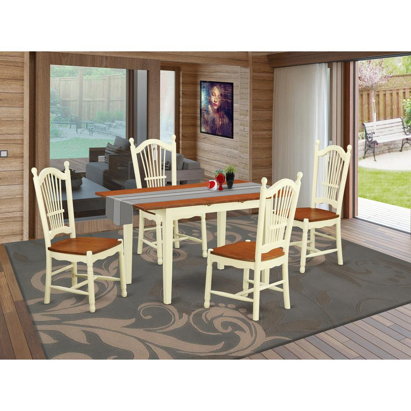 5  Pc  dinette  set  -  Dinette  Table  and  4  dinette  Chairs